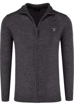 GANT Regular Fit CardiganZip Dunkelgrau