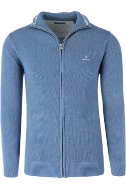 GANT Regular Fit Herren Strickjacke Zip Jeans