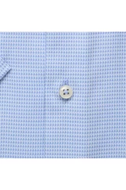 ETERNA Comfort Fit Hemd Hellblau, Strukturiert -Ho ho ho, Mode in Grün. 8038 K18E 11 3 800