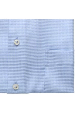 ETERNA Comfort Fit Hemd Hellblau, Strukturiert -Ho ho ho, Mode in Grün. 8038 K18E 11 4 800