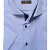 ETERNA Slim Fit Hemd Mittelblau, Einfarbig
