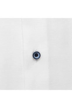ETERNA Slim Fit Hemd Weiss, Strukturiert -Ho ho ho, Mode in Grün. 8183 G170 00 3 800