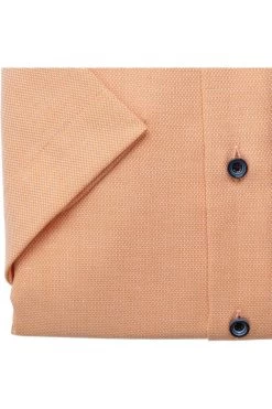 ETERNA Comfort Fit Hemd Orange, Strukturiert -Ho ho ho, Mode in Grün. 8183 K169 83 2 800