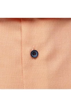 ETERNA Comfort Fit Hemd Orange, Strukturiert -Ho ho ho, Mode in Grün. 8183 K169 83 3 800
