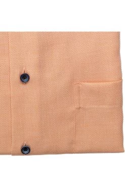 ETERNA Comfort Fit Hemd Orange, Strukturiert -Ho ho ho, Mode in Grün. 8183 K169 83 4 800