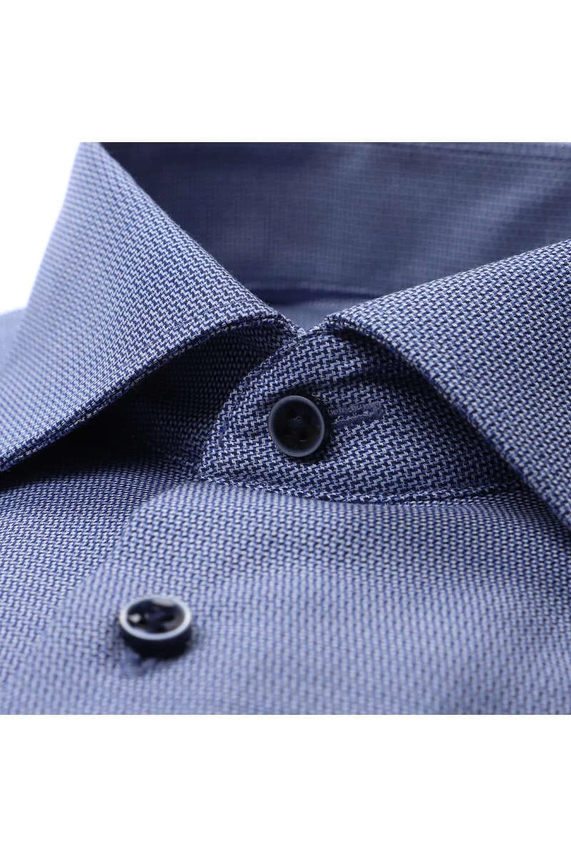 ETERNA Modern Fit Hemd Blau/weiss, Strukturiert 2 ETERNA Modern Fit Hemd Blau/weiss, Strukturiert – Bild 2