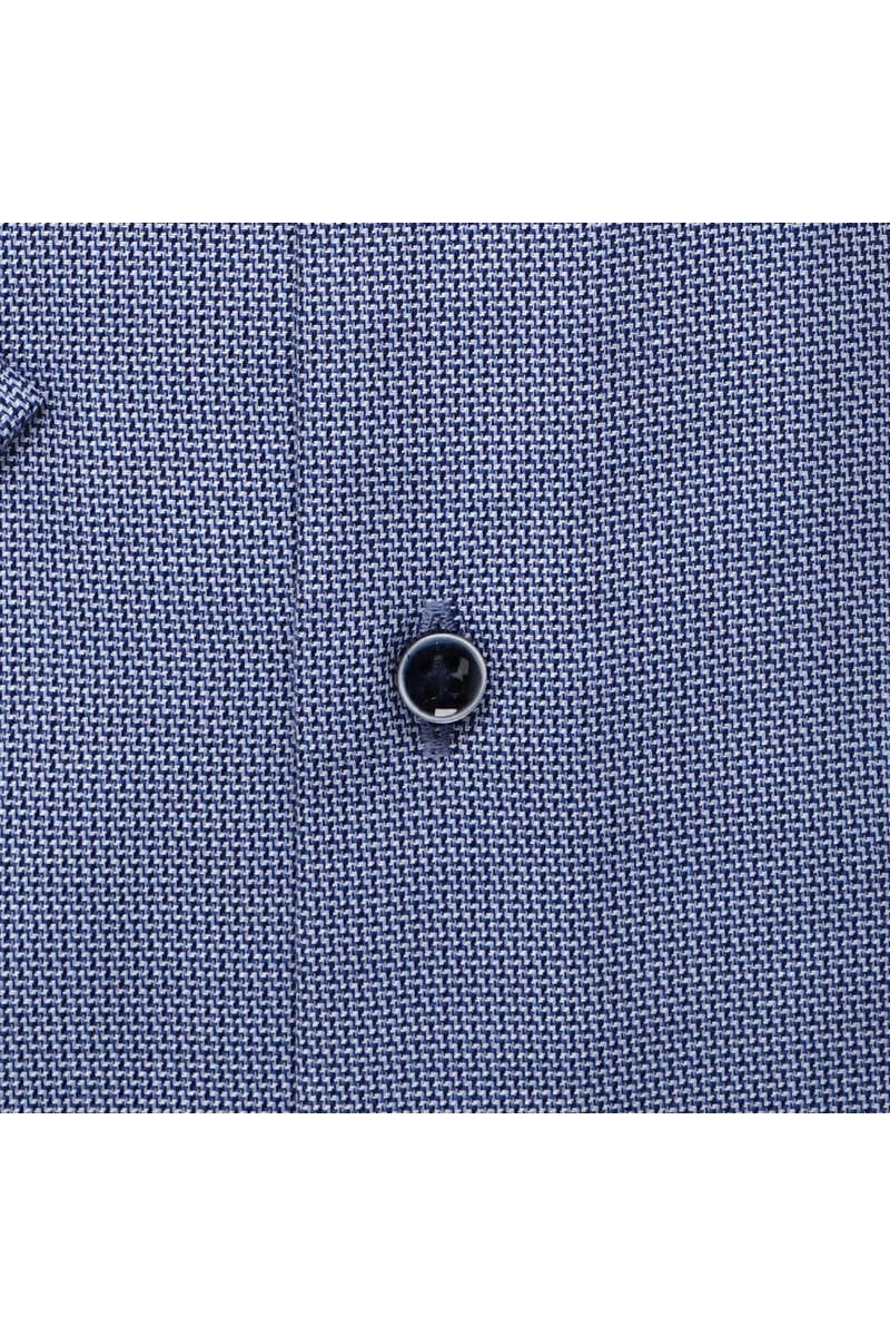 ETERNA Modern Fit Hemd Blau/weiss, Strukturiert 4 ETERNA Modern Fit Hemd Blau/weiss, Strukturiert – Bild 4