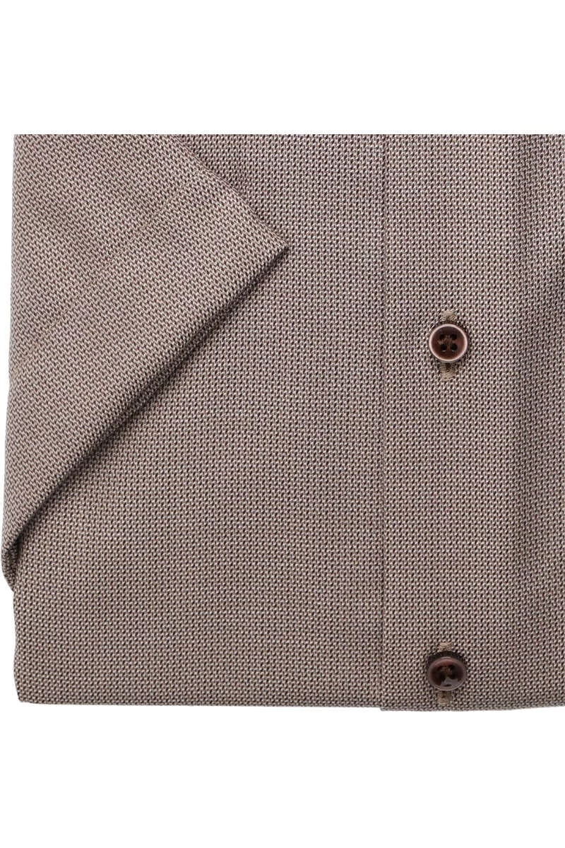 ETERNA Modern Fit Hemd Beige/braun, Strukturiert 3 ETERNA Modern Fit Hemd Beige/braun, Strukturiert – Bild 3