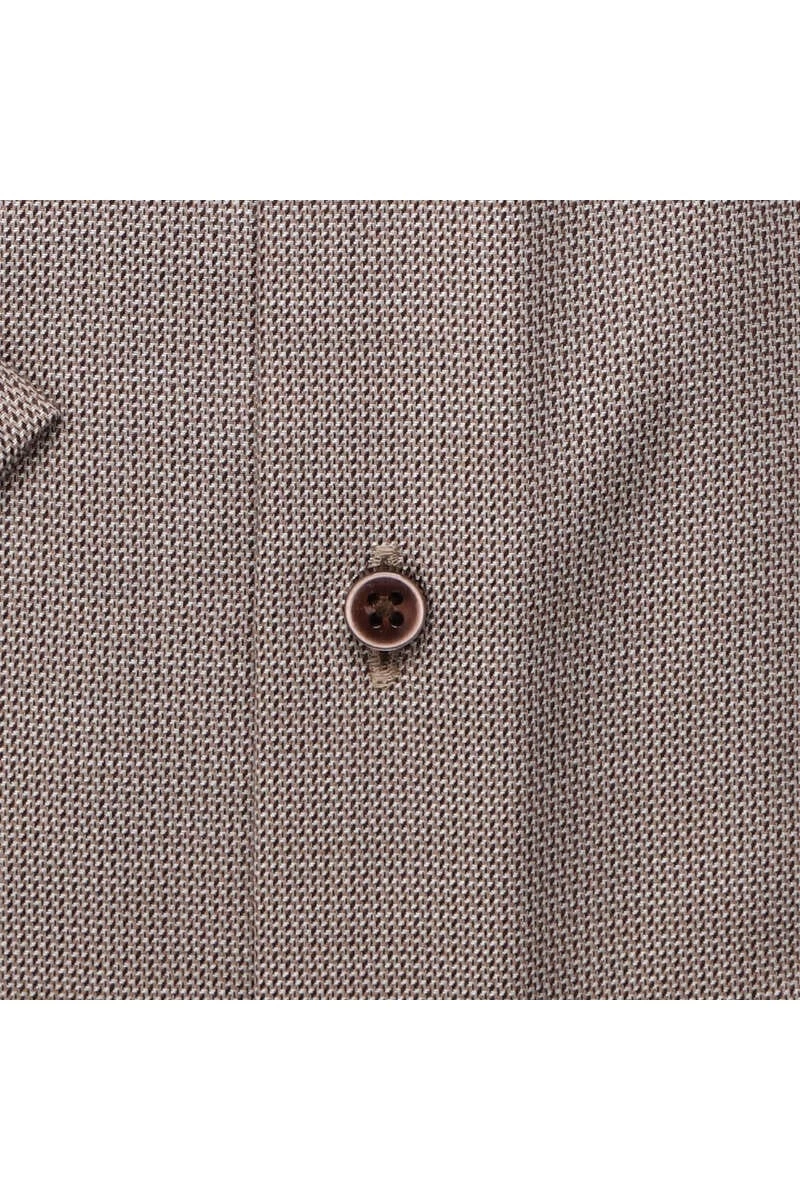 ETERNA Modern Fit Hemd Beige/braun, Strukturiert 4 ETERNA Modern Fit Hemd Beige/braun, Strukturiert – Bild 4