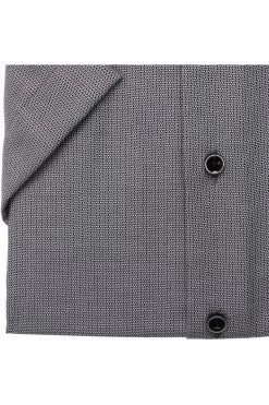 ETERNA Modern Fit Hemd Anthrazit, Strukturiert -Ho ho ho, Mode in Grün. 8204 C169 38 2 800