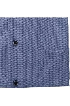ETERNA Comfort Fit Hemd Blau/weiss, Strukturiert -Ho ho ho, Mode in Grün. 8204 K169 16 4 800