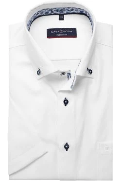 Casa Moda Modern Fit Hemd Weiss, Einfarbig