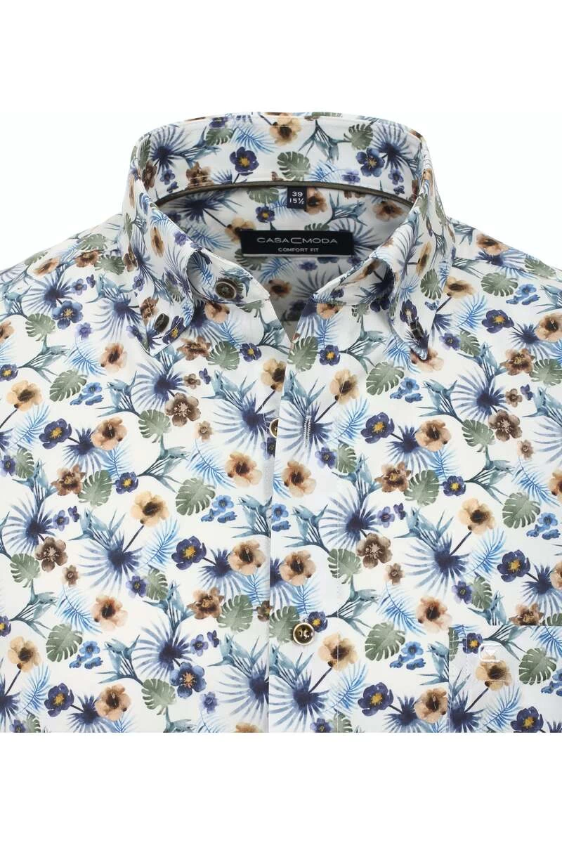 Casa Moda Comfort Fit Hemd Weiss, Gemustert 2 Casa Moda Comfort Fit Hemd Weiss, Gemustert – Bild 2