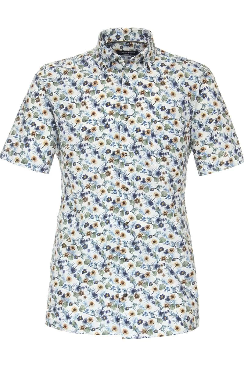Casa Moda Comfort Fit Hemd Weiss, Gemustert 1 Casa Moda Comfort Fit Hemd Weiss, Gemustert