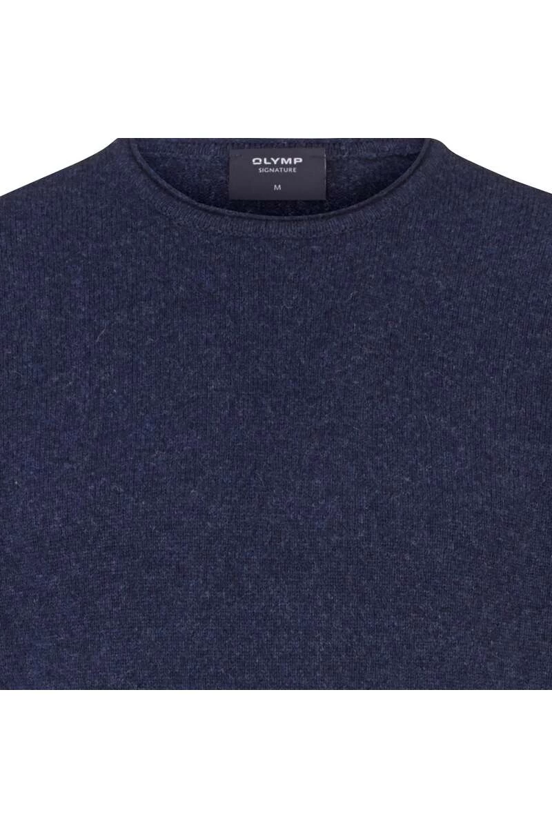 OLYMP SIGNATURE Soft Business Tailored Fit Herren Pullover V-Ausschnitt Nachtblau 2 OLYMP SIGNATURE Soft Business Tailored Fit Herren Pullover V-Ausschnitt Nachtblau – Bild 2