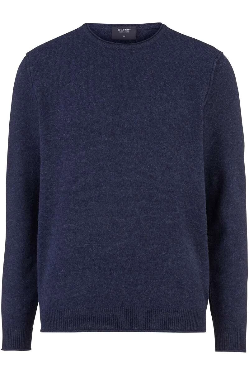 OLYMP SIGNATURE Soft Business Tailored Fit Herren Pullover V-Ausschnitt Nachtblau 1 OLYMP SIGNATURE Soft Business Tailored Fit Herren Pullover V-Ausschnitt Nachtblau