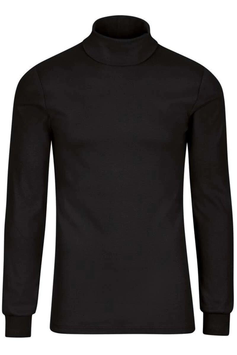 TRIGEMA Comfort Fit Herren Rollkragenpullover Schwarz 1 TRIGEMA Comfort Fit Herren Rollkragenpullover Schwarz