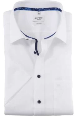 OLYMP Tendenz Modern Fit Hemd Weiss, Faux-uni