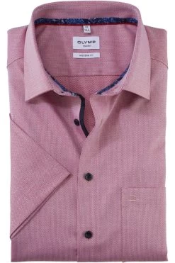 OLYMP Tendenz Modern Fit Hemd Dunkelblau/rot, Gemustert