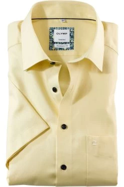 OLYMP Tendenz Modern Fit Hemd Gelb, Einfarbig