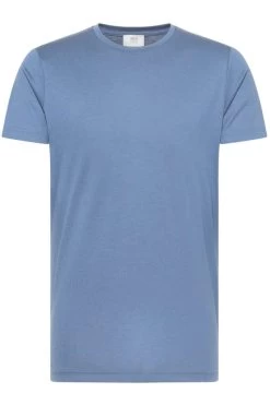 ETERNA 1863 Modern Fit T-Shirt Rundhals Hellblau, Einfarbig