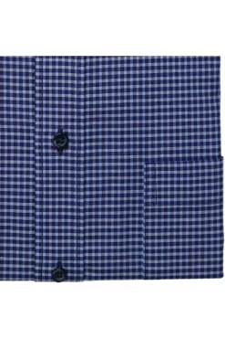 ETERNA Modern Fit Hemd Hellblau/marine, Kariert 9 ETERNA Modern Fit Hemd Hellblau/marine, Kariert -Ho ho ho, Mode in Grün. 8917 C143 09 4 800