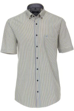 Casa Moda Casual Casual Fit Hemd Blau/gelb, Gestreift