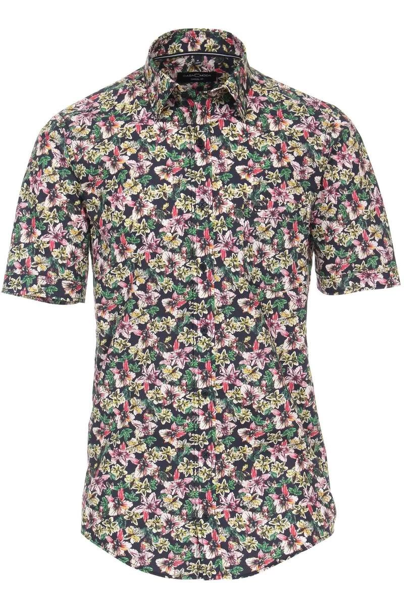 Casa Moda Casual Fit Hemd Blau/rosa, Gemustert 1 Casa Moda Casual Fit Hemd Blau/rosa, Gemustert