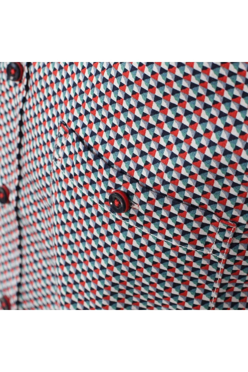 Casa Moda Casual Casual Fit Hemd Blau/rot/weiss, Gemustert 4 Casa Moda Casual Casual Fit Hemd Blau/rot/weiss, Gemustert – Bild 4