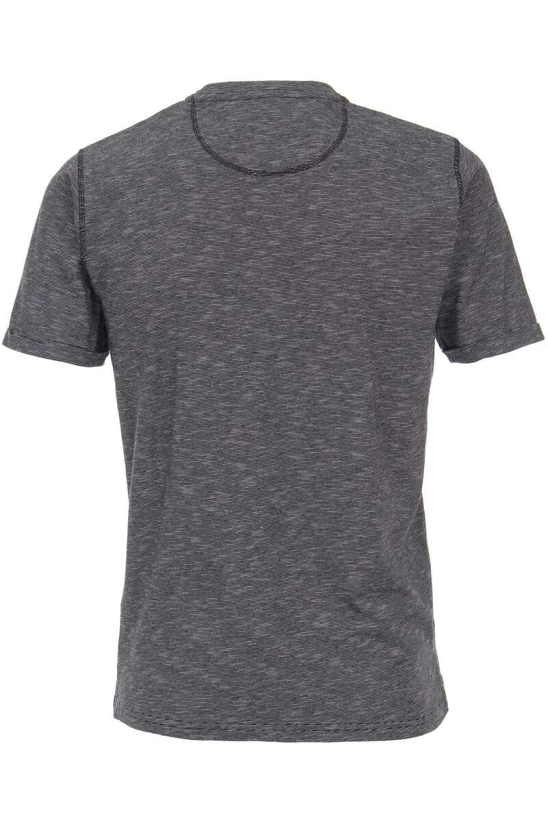 Casa Moda Casual T-Shirt Henley Blau, Melange 4 Casa Moda Casual T-Shirt Henley Blau, Melange – Bild 4