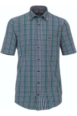 Casa Moda Casual Fit Hemd Blau/gelb, Kariert