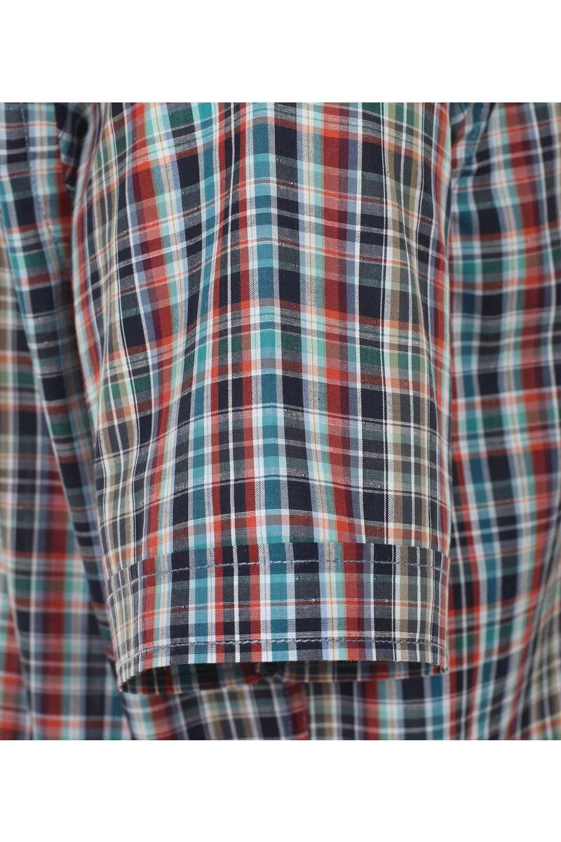 Casa Moda Comfort Fit Hemd Blau/orange, Kariert 3 Casa Moda Comfort Fit Hemd Blau/orange, Kariert – Bild 3