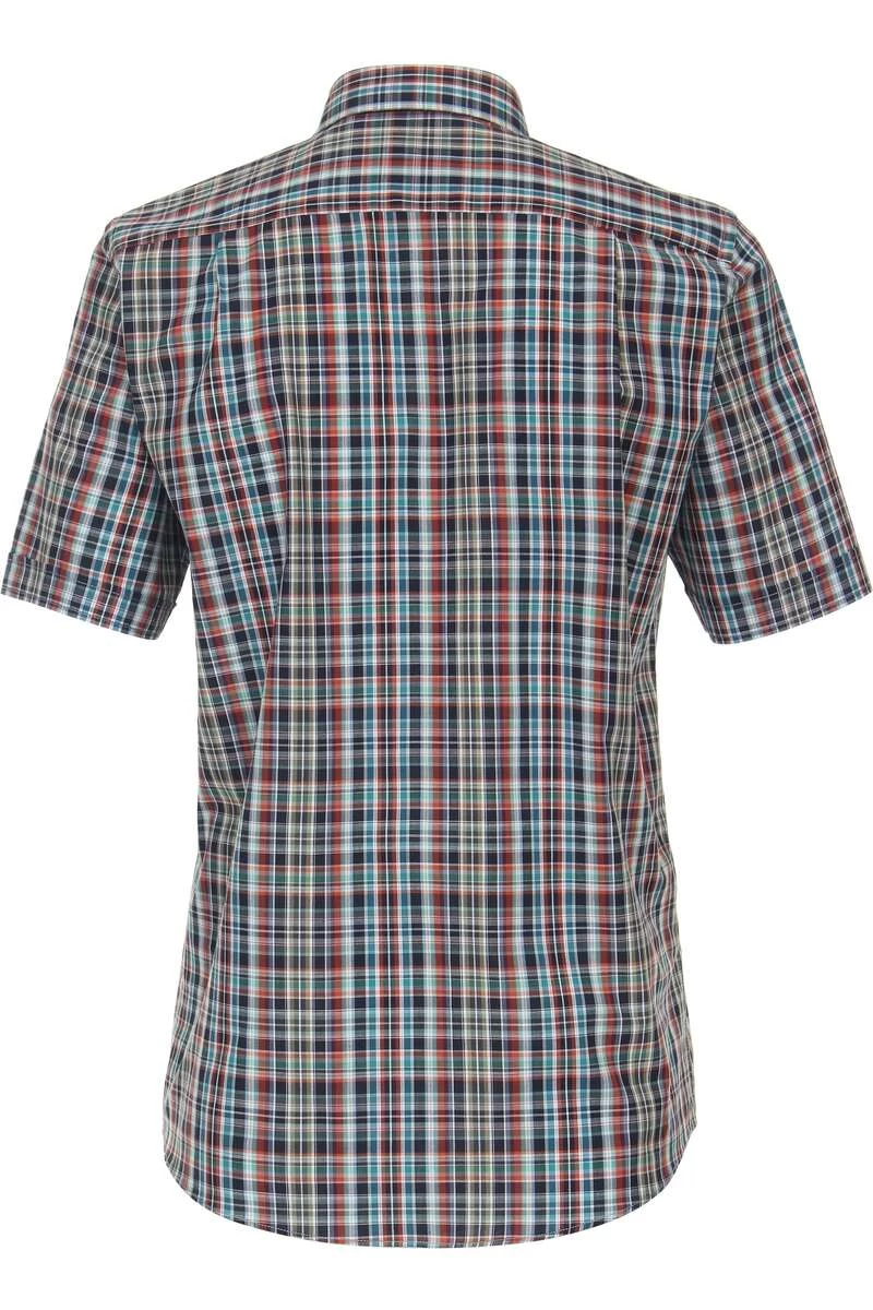 Casa Moda Comfort Fit Hemd Blau/orange, Kariert 4 Casa Moda Comfort Fit Hemd Blau/orange, Kariert – Bild 4