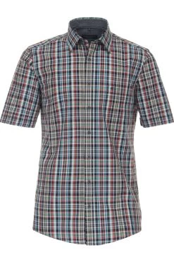 Casa Moda Comfort Fit Hemd Blau/orange, Kariert