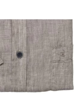 Casa Moda Casual Fit Leinenhemd Beige, Einfarbig -Ho ho ho, Mode in Grün. 934044100 601 4 800