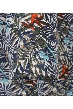 Casa Moda Casual Fit Leinenhemd Weiss, Gemustert -Ho ho ho, Mode in Grün. 934045000 100 2 800