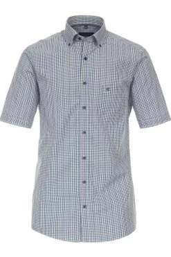 Casa Moda Comfort Fit Hemd Grün, Gemustert