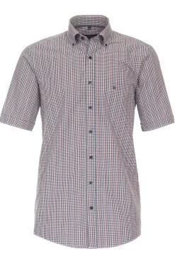 Casa Moda Comfort Fit Hemd Rot, Gemustert