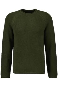 RAGMAN Regular Fit Herren Pullover Rundhals Khaki