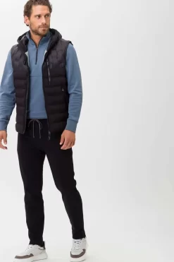 Brax Normal Fit Herren Steppweste  Schwarz -Ho ho ho, Mode in Grün. 991244 75054100 02 3 800