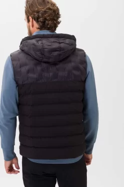 Brax Normal Fit Herren Steppweste  Schwarz -Ho ho ho, Mode in Grün. 991244 75054100 02 5 800