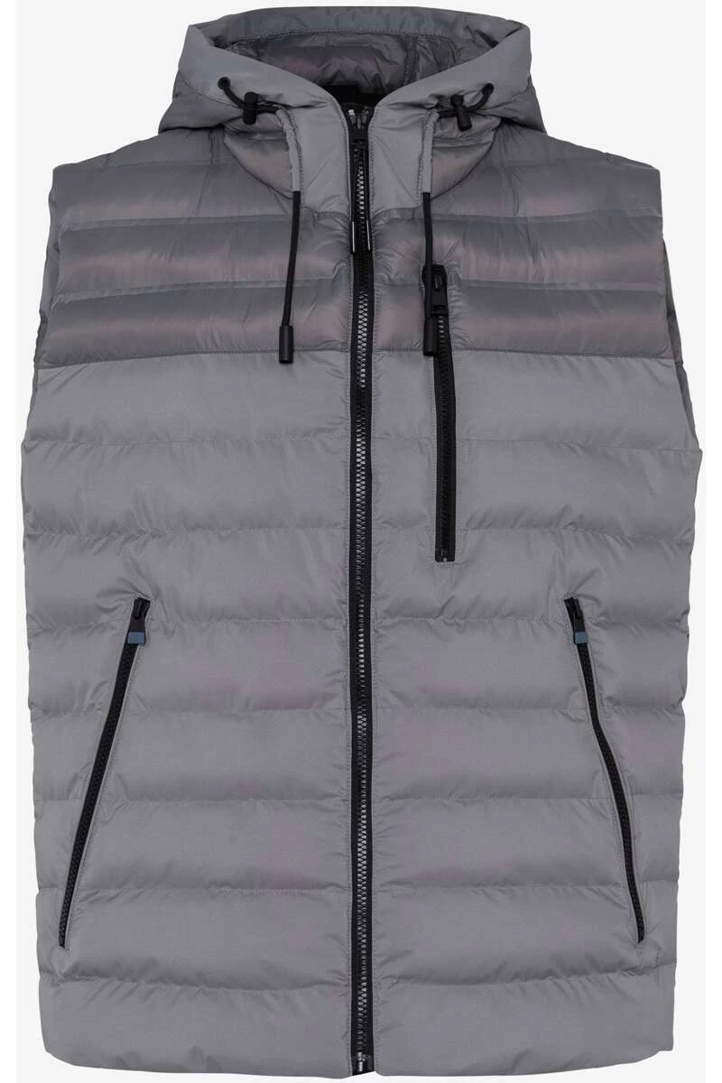 Brax Normal Fit Herren Steppweste Grau 1 Brax Normal Fit Herren Steppweste Grau