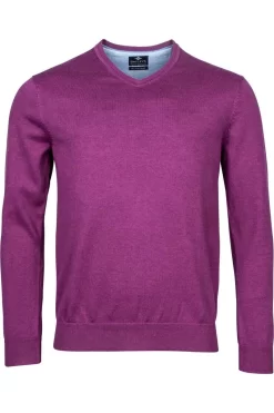 Baileys Regular Fit Sweatshirt V-Ausschnitt Lila