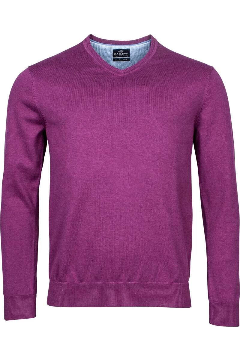 Baileys Regular Fit Sweatshirt V-Ausschnitt Lila 1 Baileys Regular Fit Sweatshirt V-Ausschnitt Lila