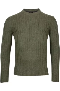 Baileys Regular Fit Herren Pullover Rundhals Grün