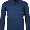 Baileys Tailored Fit Herren Pullover Zip Blau