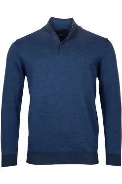 Baileys Tailored Fit Herren Pullover Zip Blau
