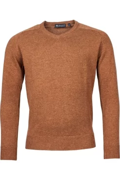 Baileys Regular Fit Sweatshirt V-Ausschnitt Beige