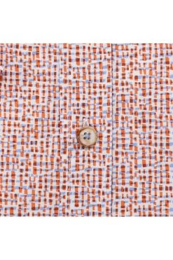 Hatico Casual Regular Fit Hemd Hellorange, Gemustert -Ho ho ho, Mode in Grün. D60010 42207 670 3 800