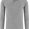 Jupiter   Modern Fit Longsleeve Poloshirt Silber, Einfarbig